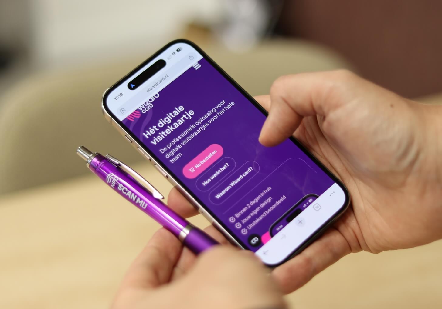 Relatiegeschenken met logo NFC pennen